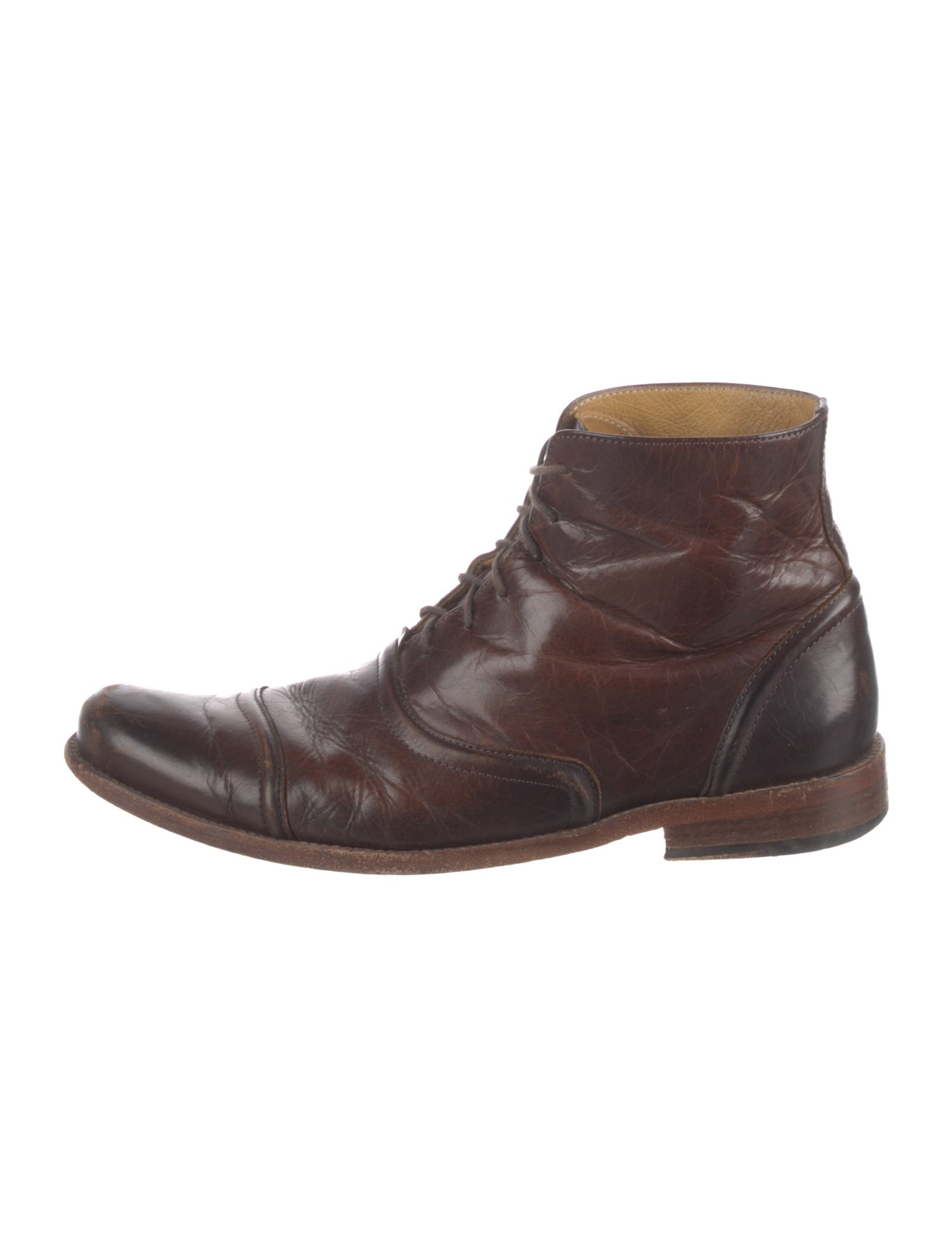 Billy Reid Leather Lace-Up Boots