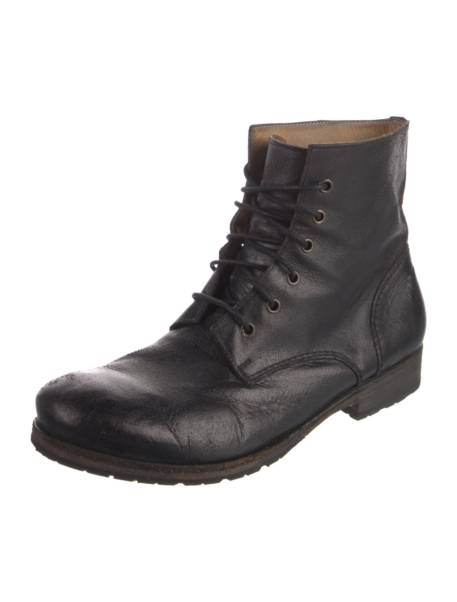 Billy Reid Leather Lace-Up Boots