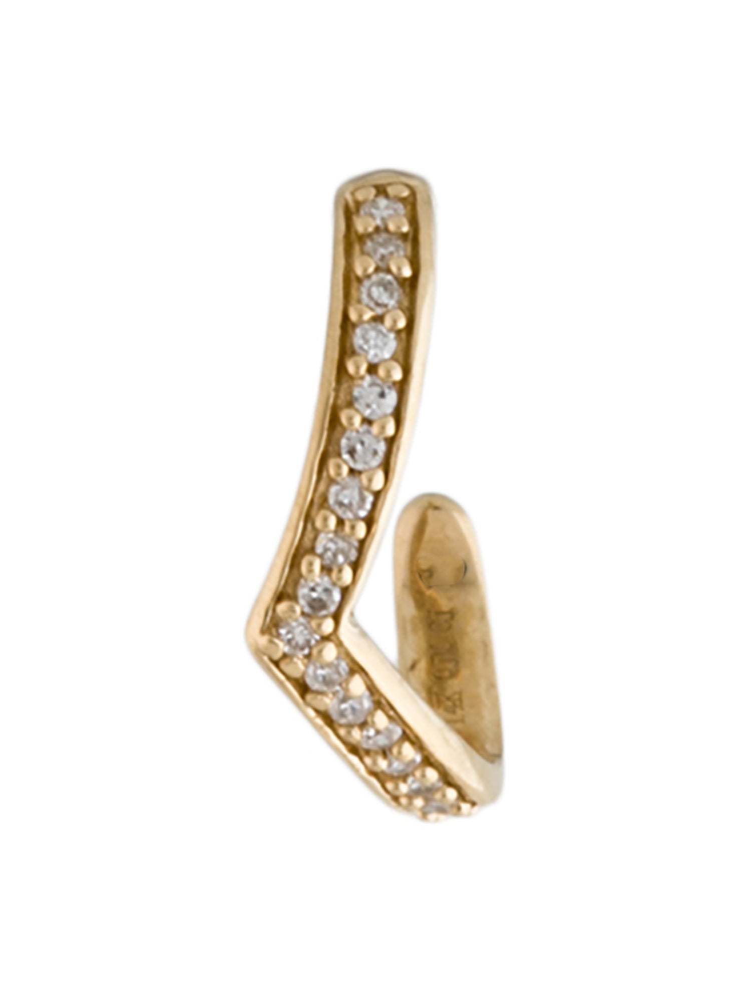 Body Jewelry 14K Diamond Chevron Toe Ring