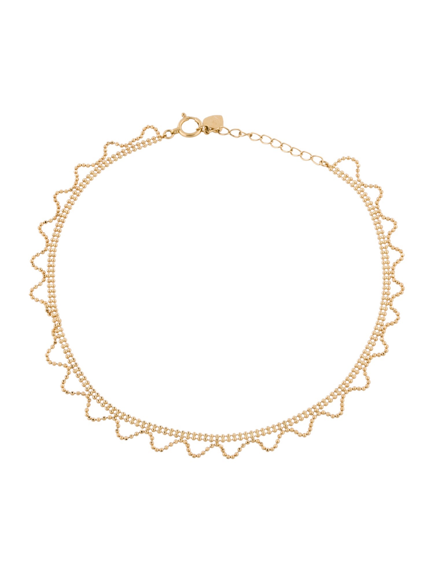 Body Jewelry 18K Wavy Chain Anklet