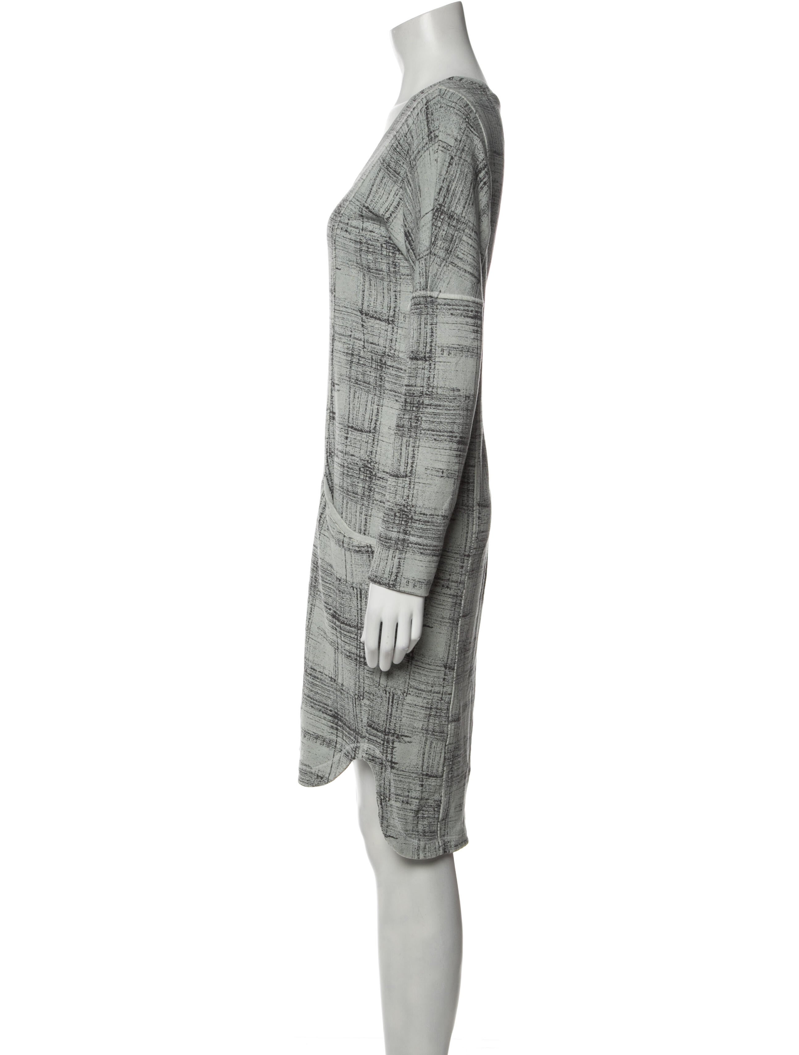 Body Wrap Plaid Print Knee-Length Dress