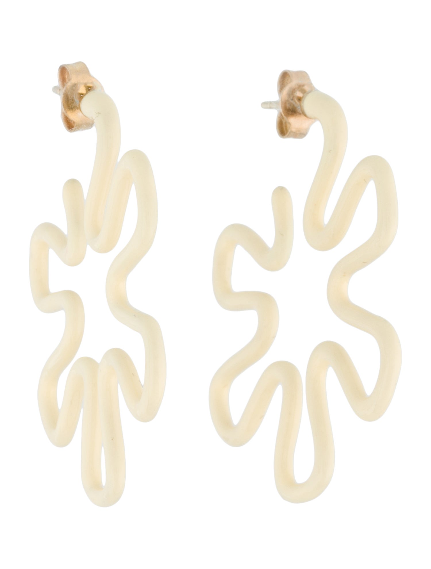 Bea Bongiasca 9K Margherita Hoop Earrings