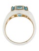 Bea Bongiasca Topaz & Enamel Da Funkadelic Signet Ring