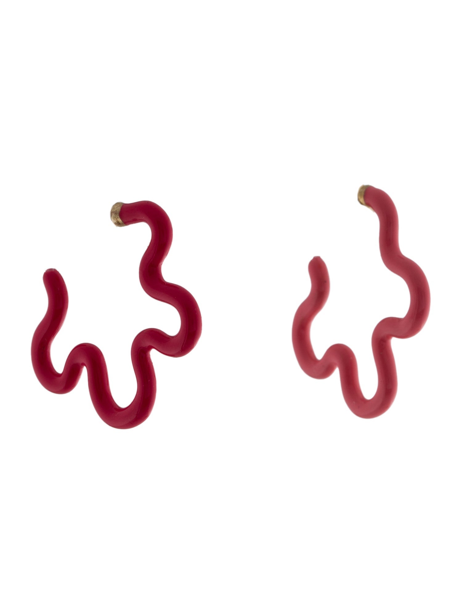 Bea Bongiasca Enamel 2-Tone Flower Hoop Earrings