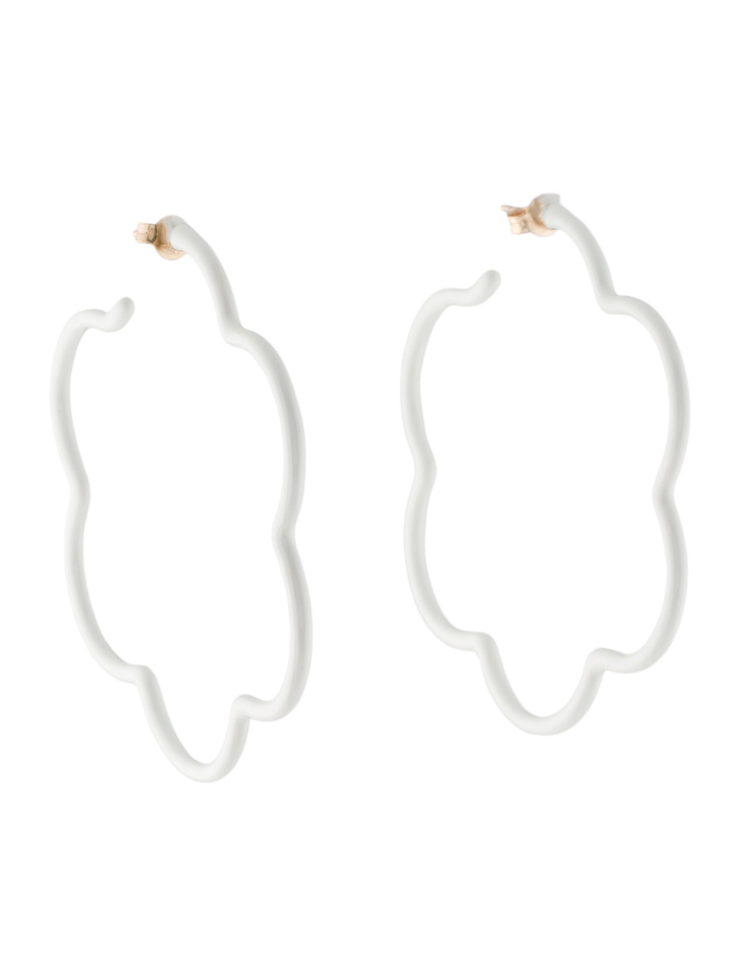 Bea Bongiasca Large Flower Power Hoop Earrings