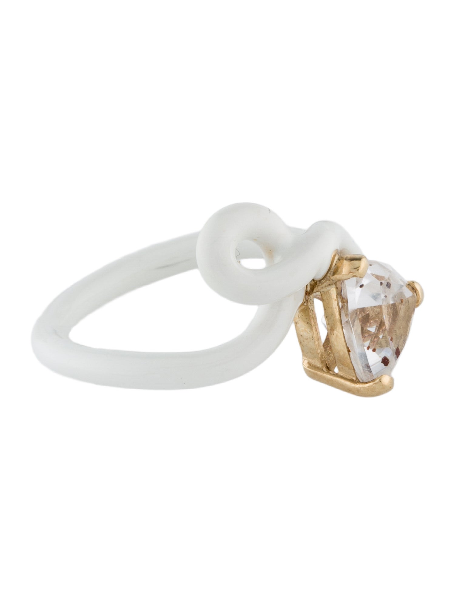 Bea Bongiasca 1.54ct Quartz Trillion Vine Cocktail Ring