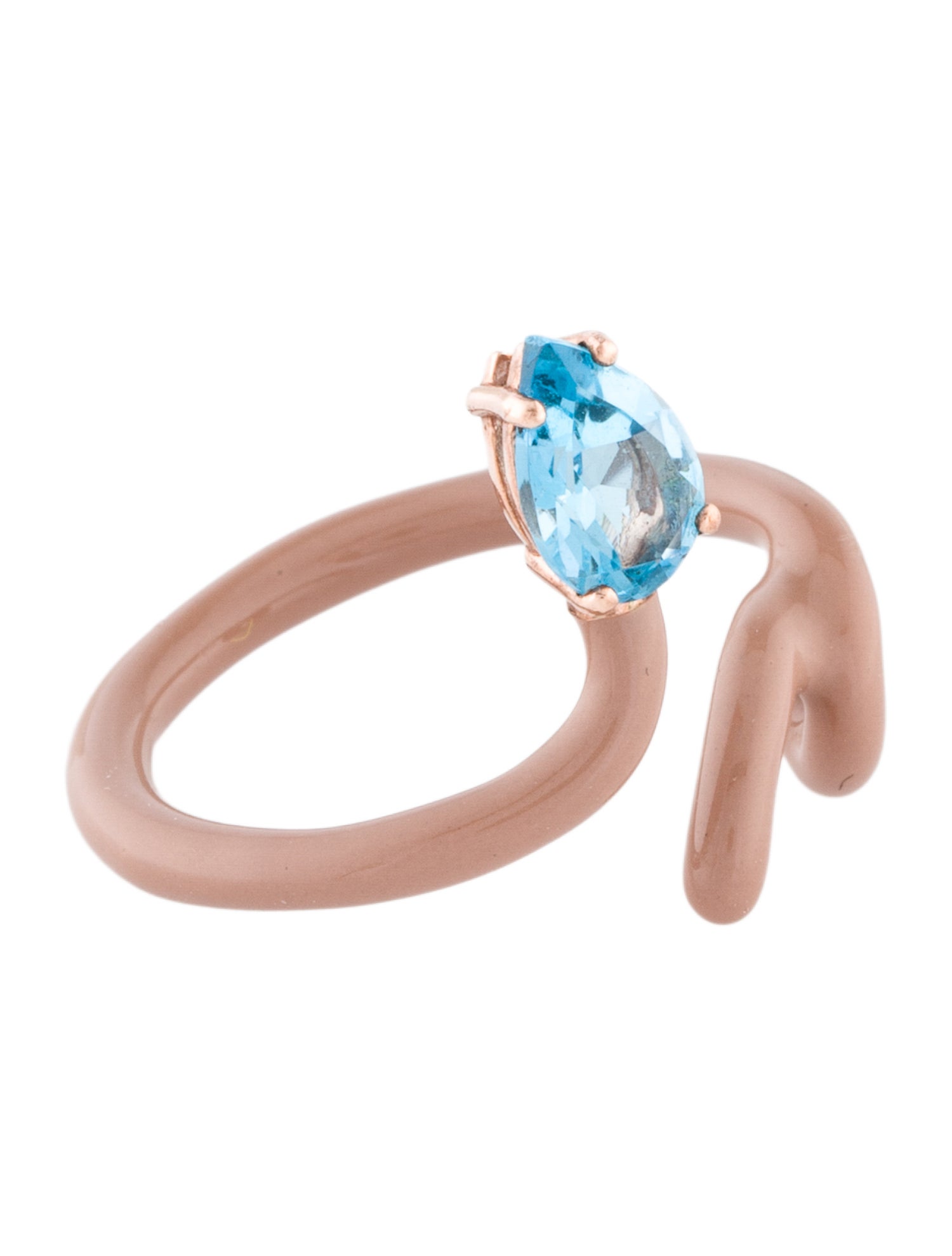 Bea Bongiasca Topaz Baby Vine Cocktail Ring