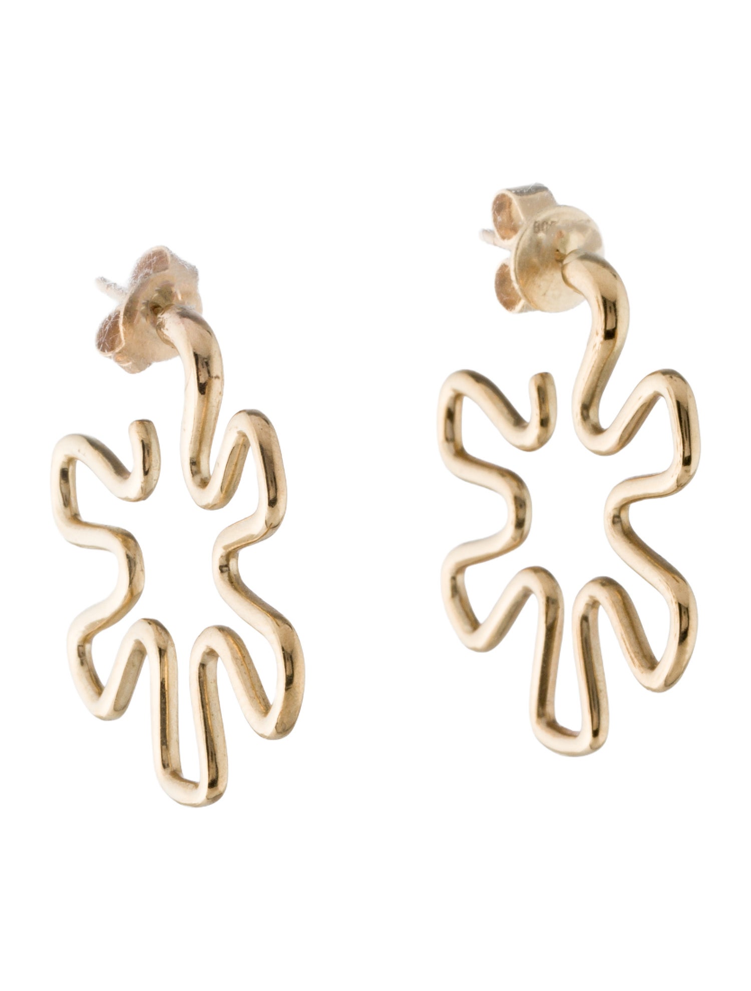 Bea Bongiasca 9K Flower Power Hoop Earrings