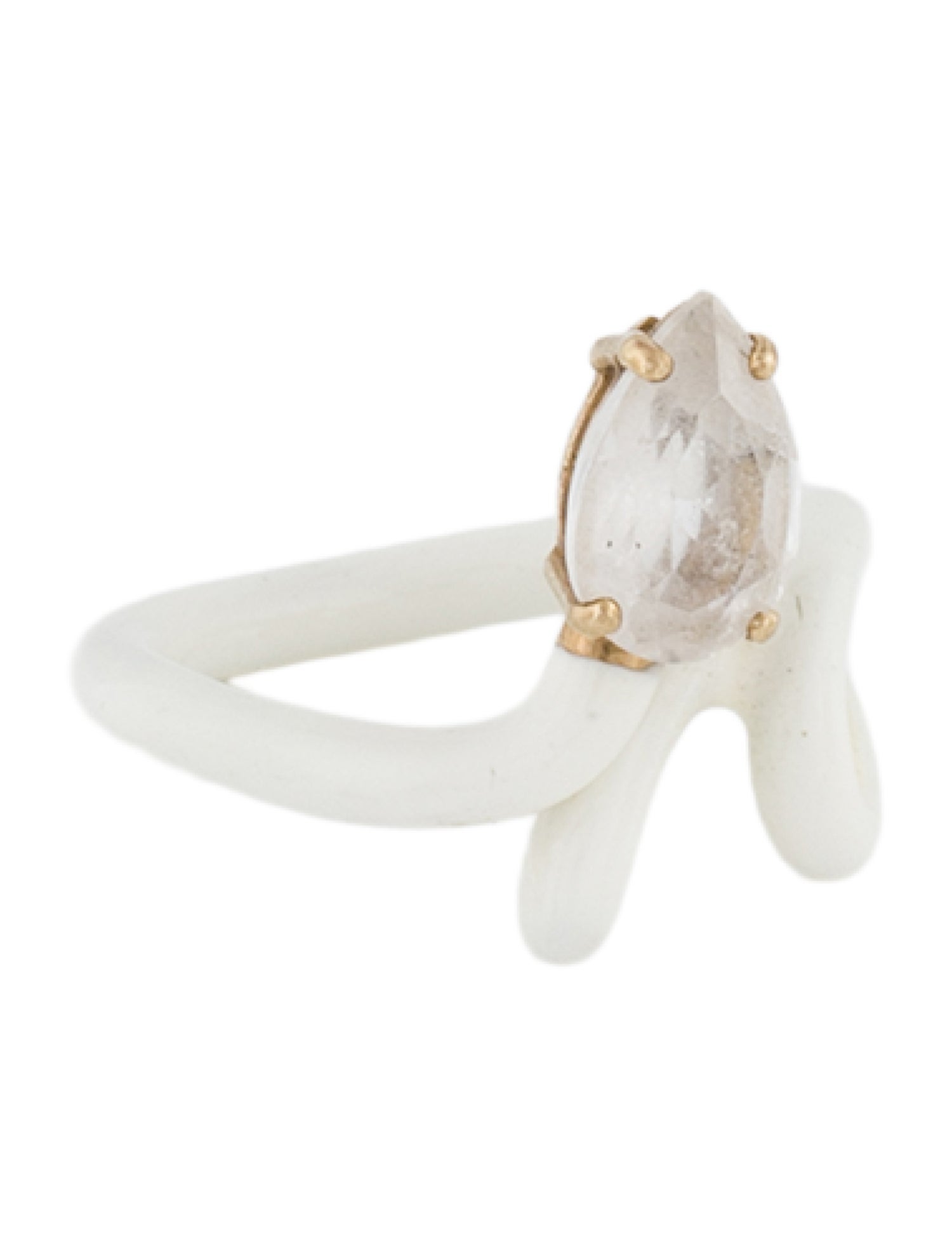 Bea Bongiasca Quartz & Enamel Baby Vine Ring