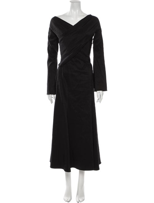 Beaufille Linen Midi Length Dress w/ Tags Black
