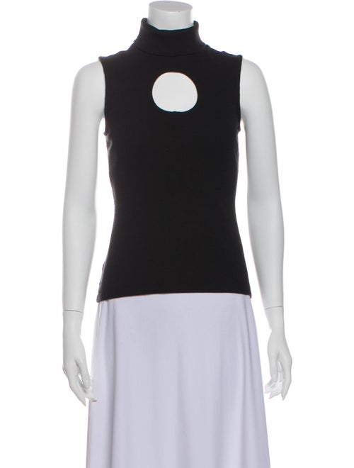 Beaufille Turtleneck Sleeveless Top Black