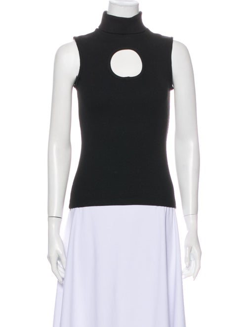 Beaufille Turtleneck Sleeveless Top Black