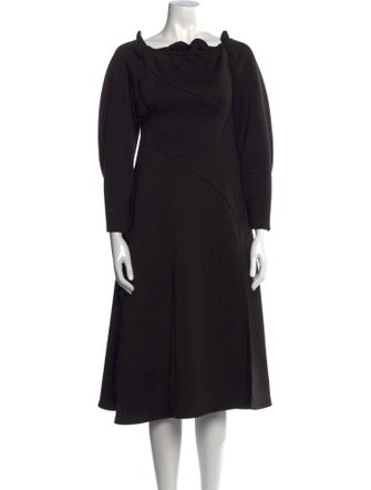 Beaufille Bateau Neckline Midi Length Dress