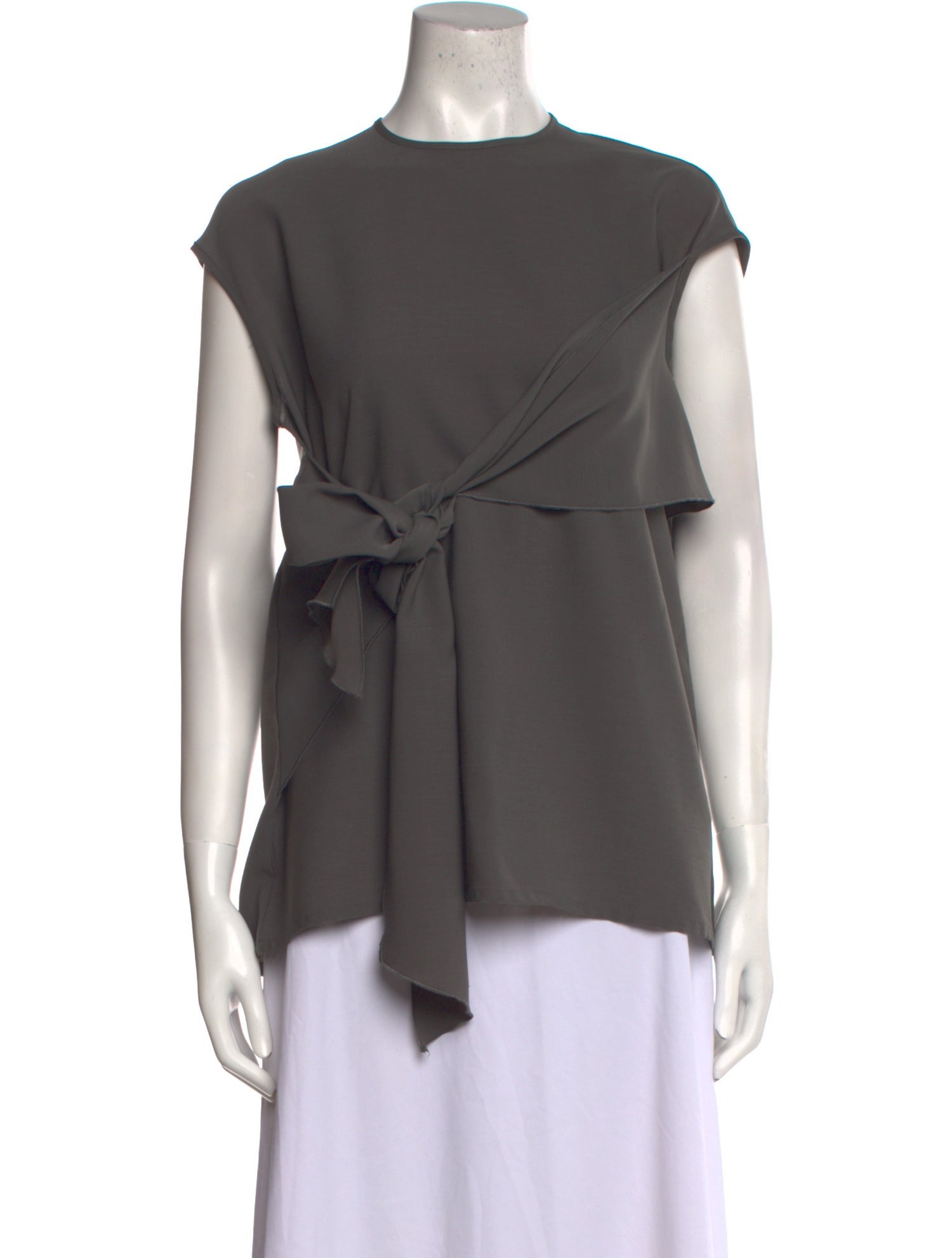 Beaufille Crew Neck Short Sleeve Blouse