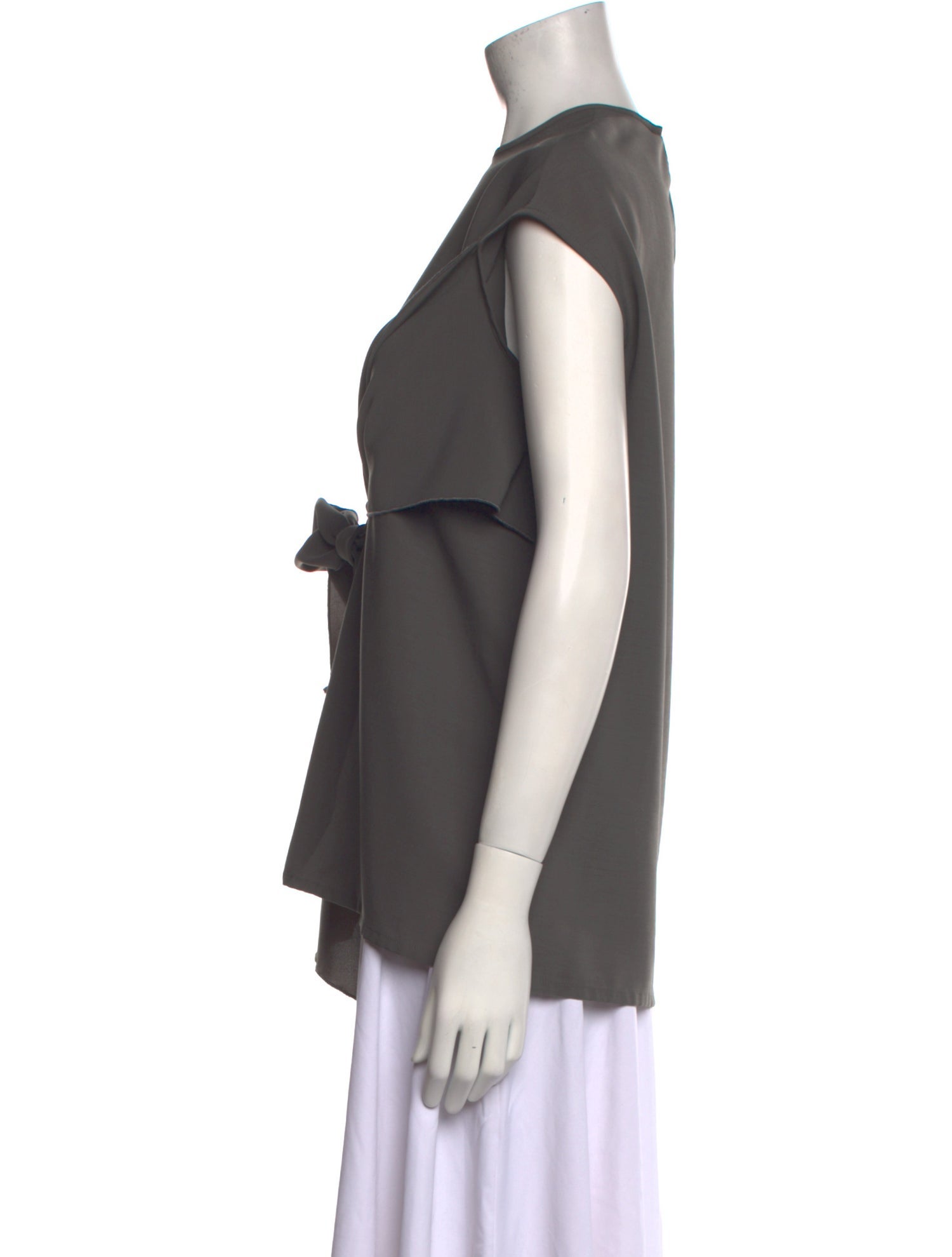 Beaufille Crew Neck Short Sleeve Blouse