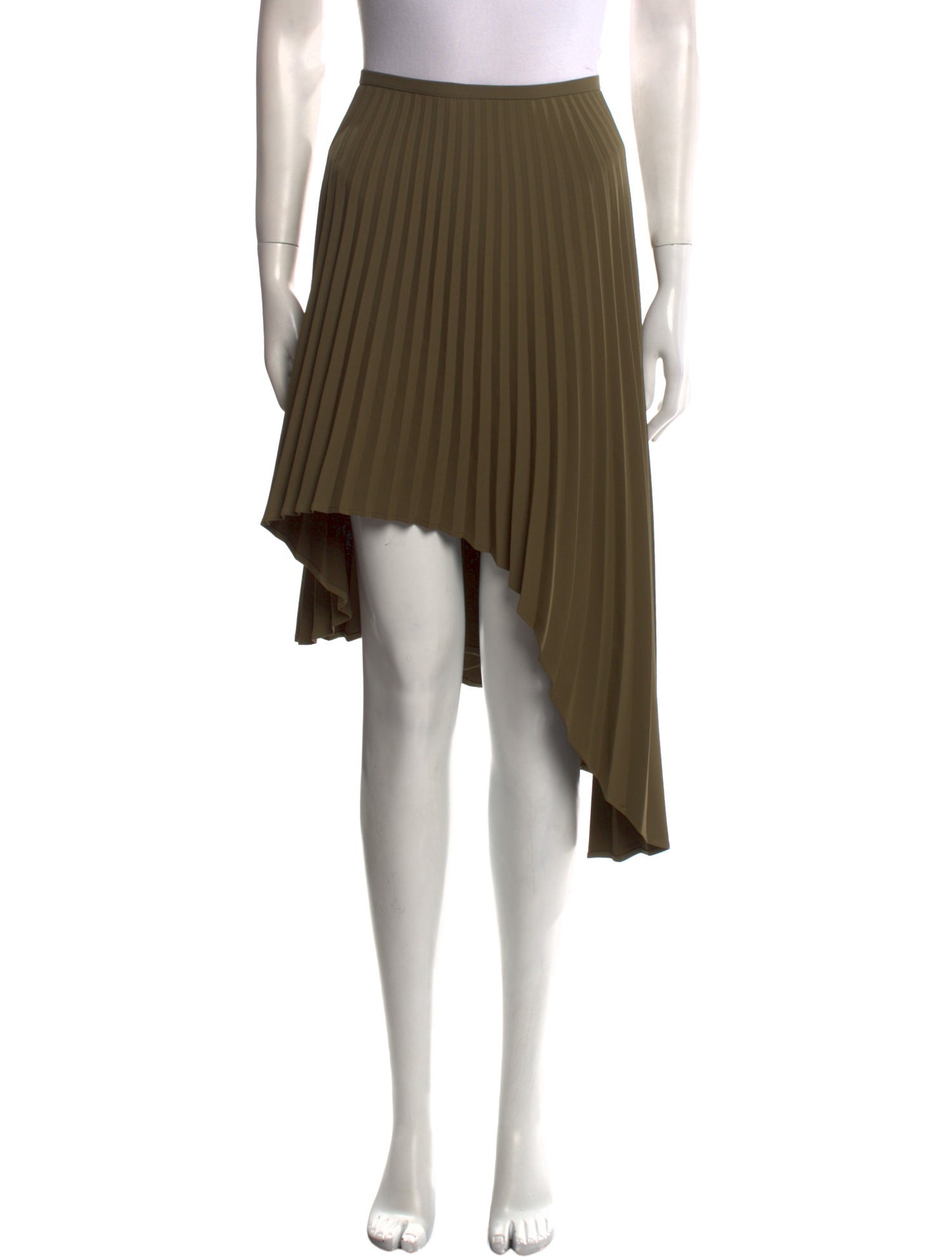 Beaufille Pleated Accents Knee-Length Skirt