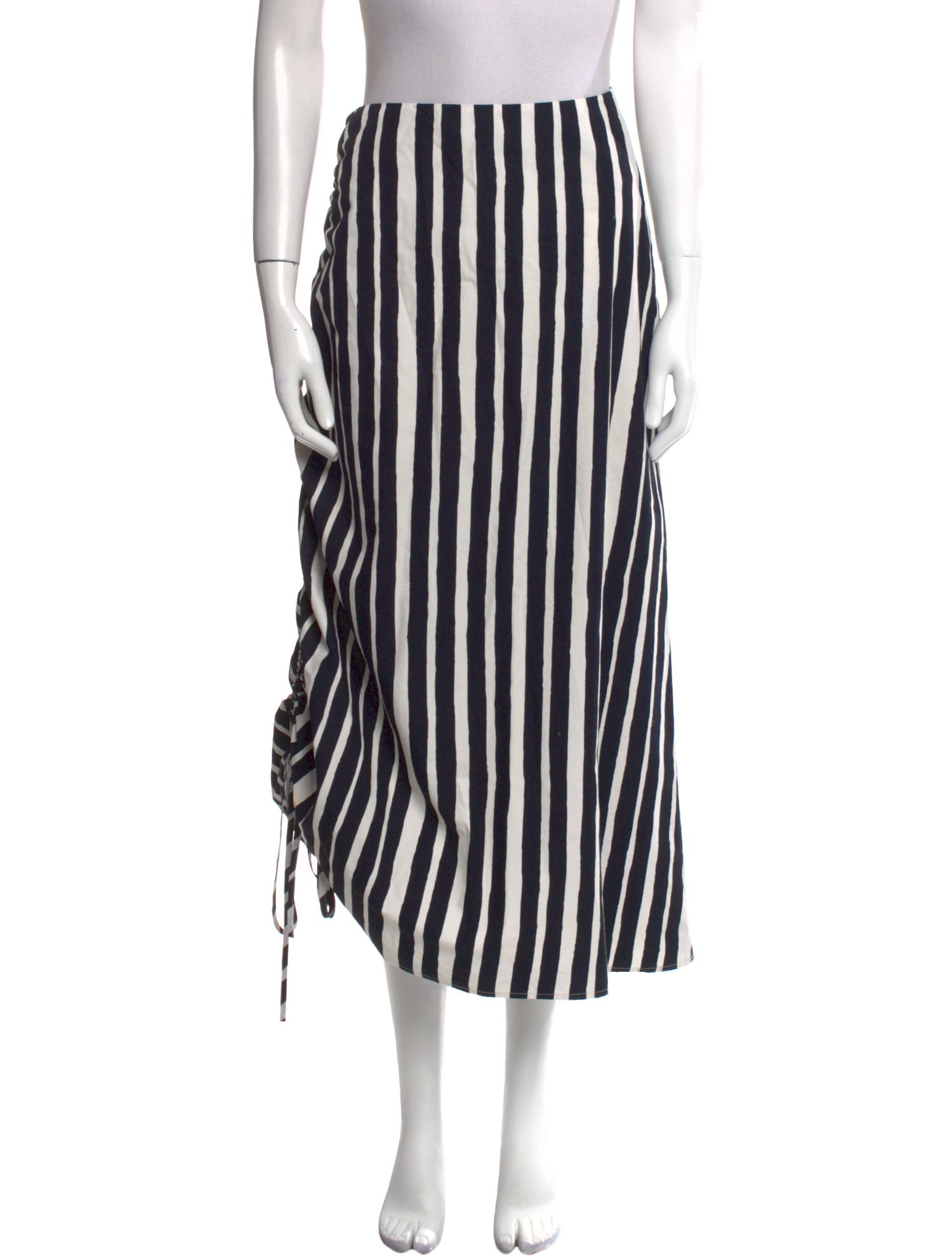 Beaufille Striped Midi Length Skirt