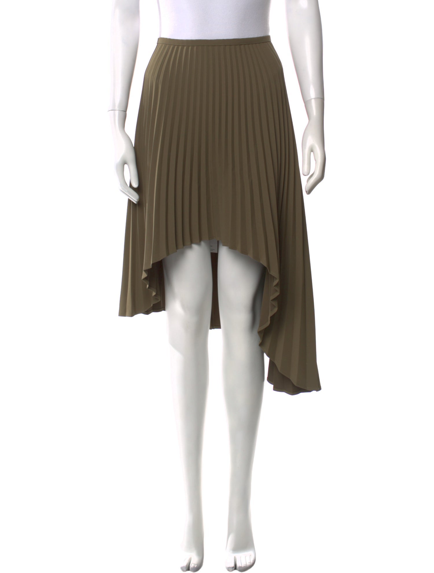 Beaufille Pleated Accents Midi Length Skirt