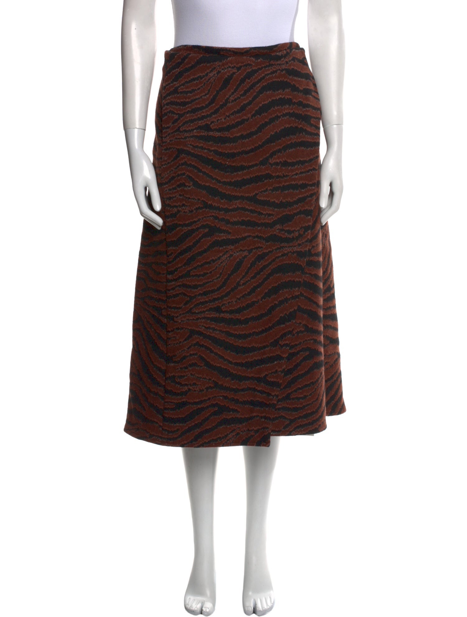 Beaufille Wool Midi Length Skirt