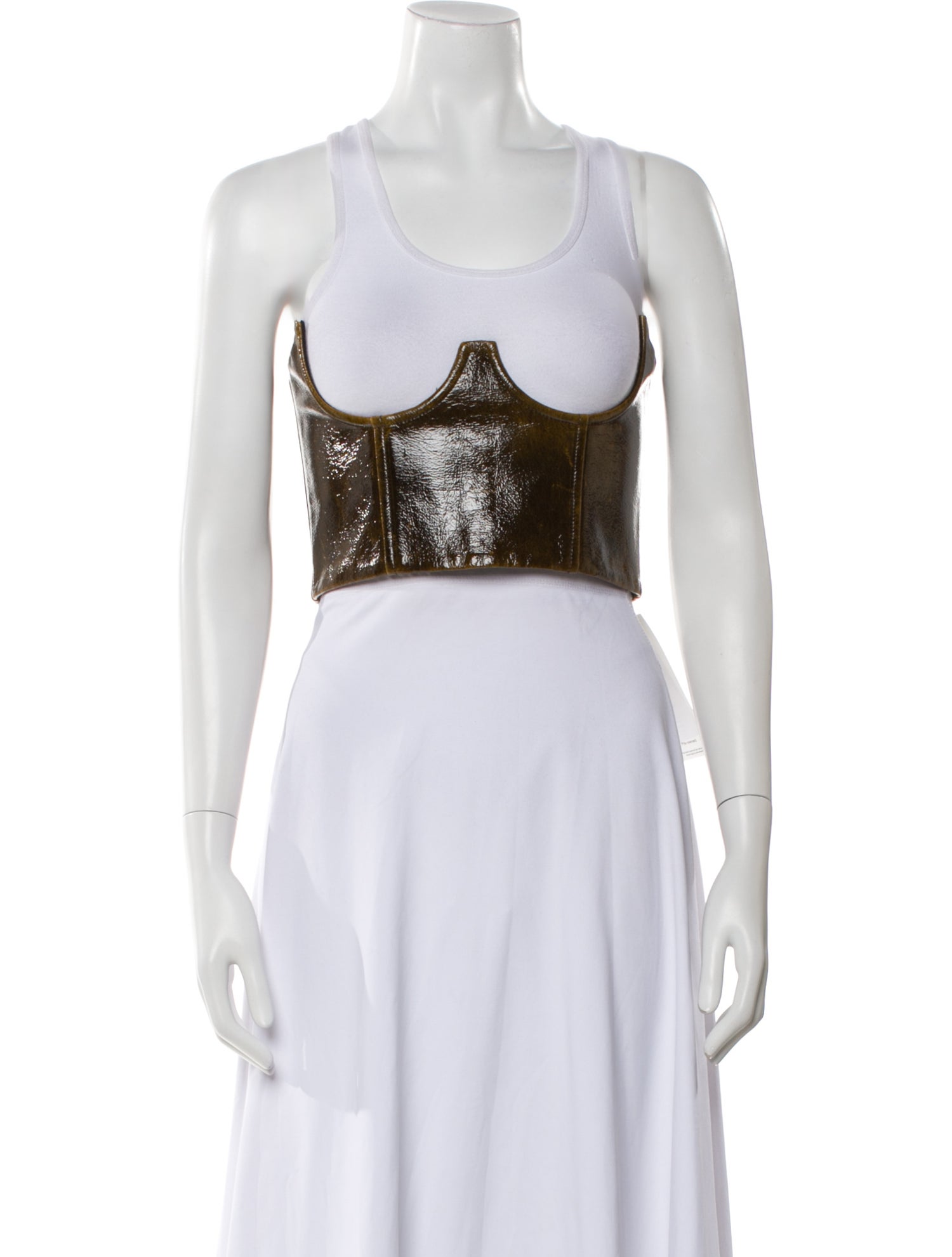 Beaufille Virgin Wool Scoop Neck Crop Top