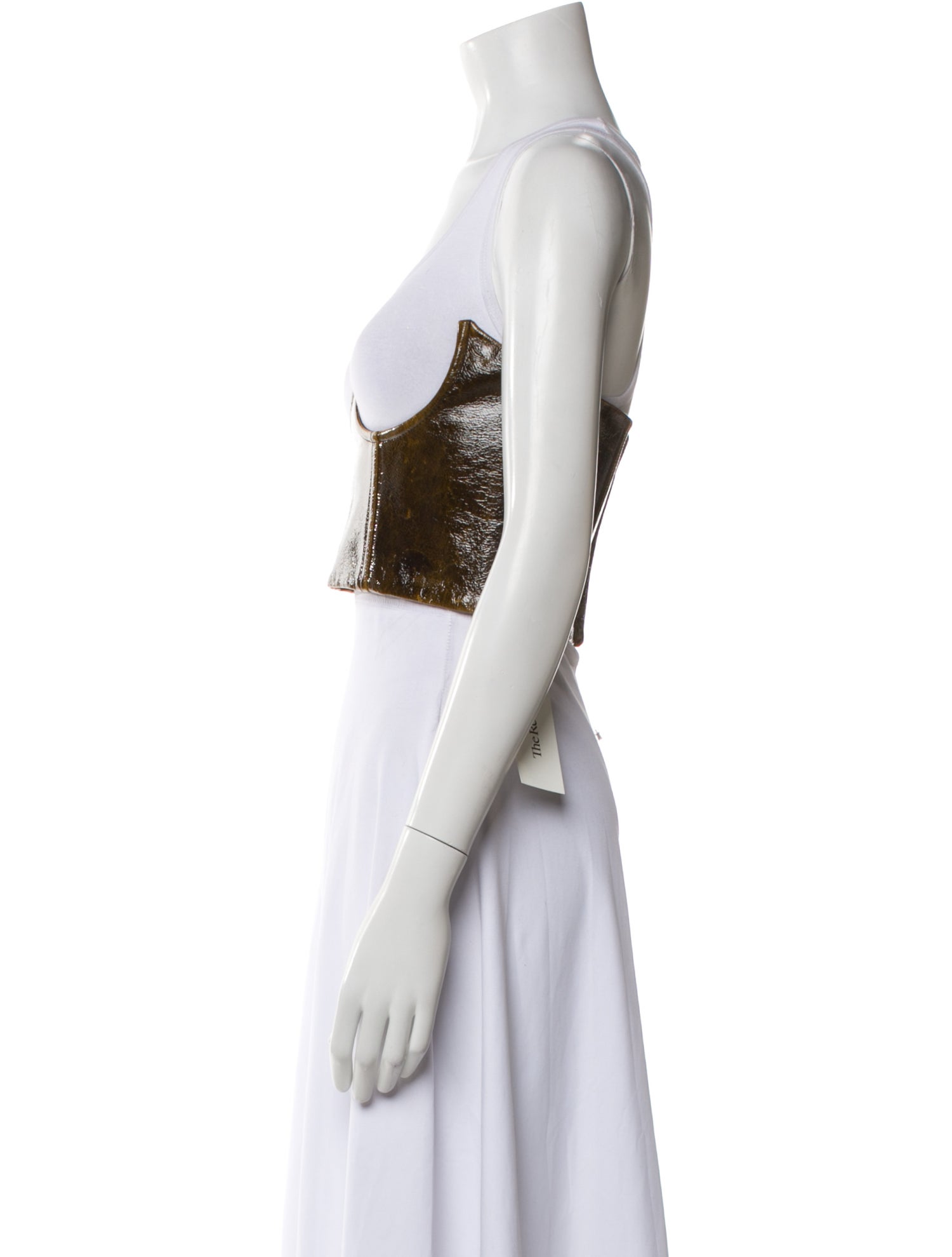 Beaufille Virgin Wool Scoop Neck Crop Top