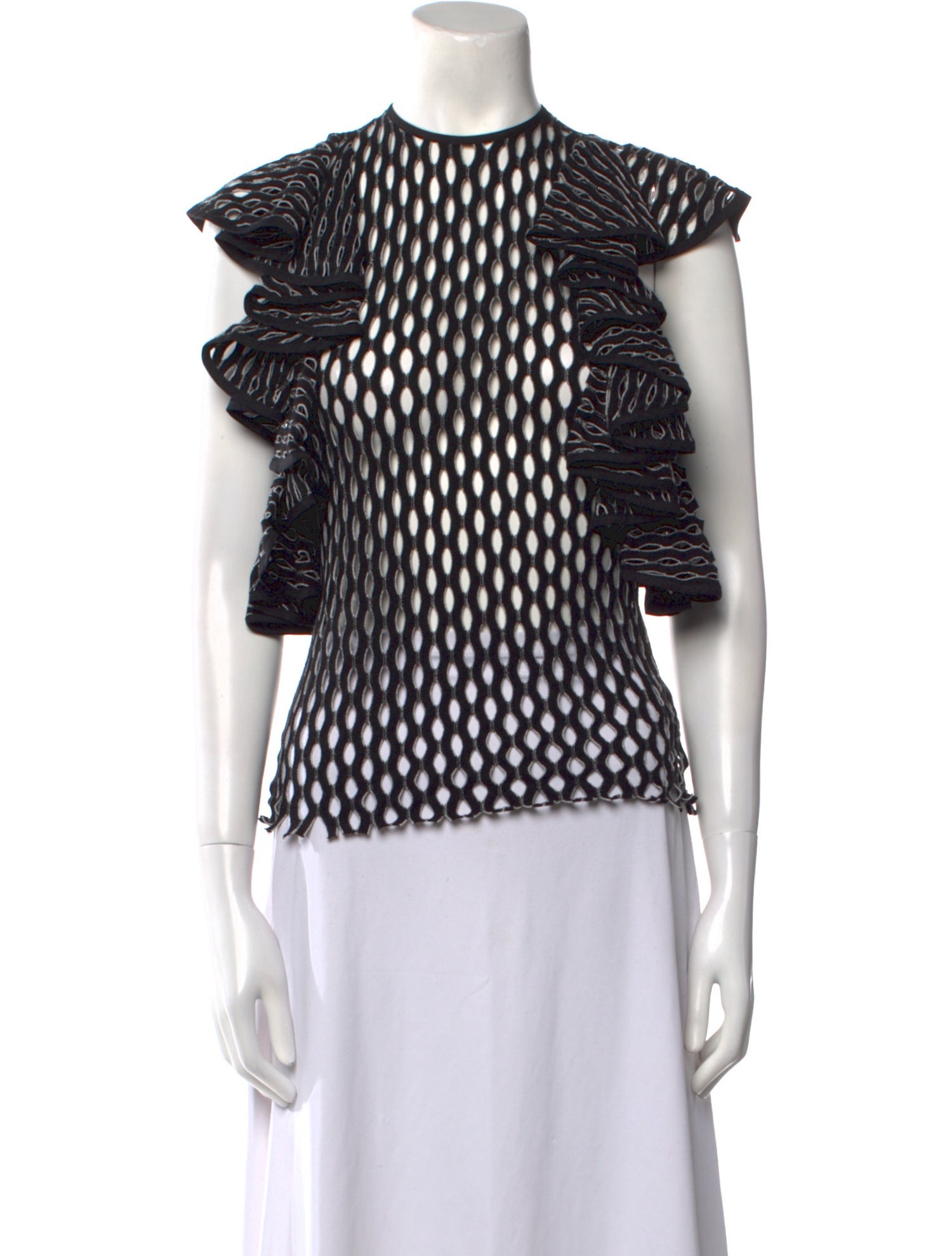 Beaufille Printed Mock Neck Blouse