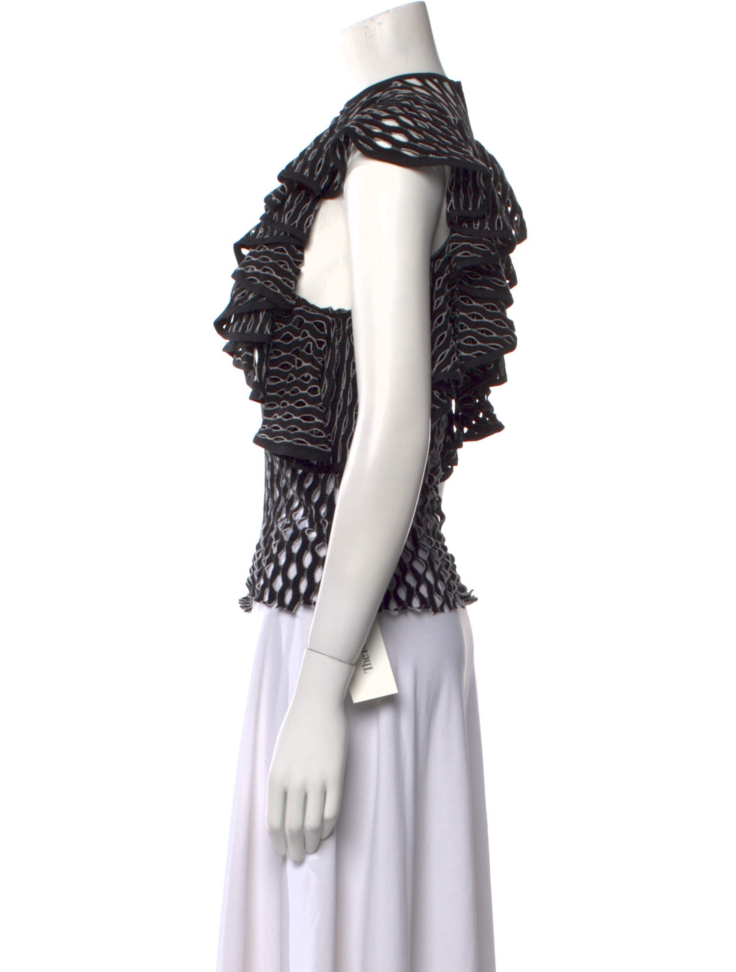 Beaufille Printed Mock Neck Blouse