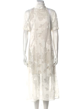 Beaufille Lace Pattern Midi Length Dress