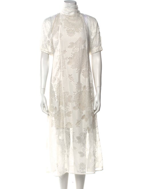 Beaufille Lace Pattern Midi Length Dress