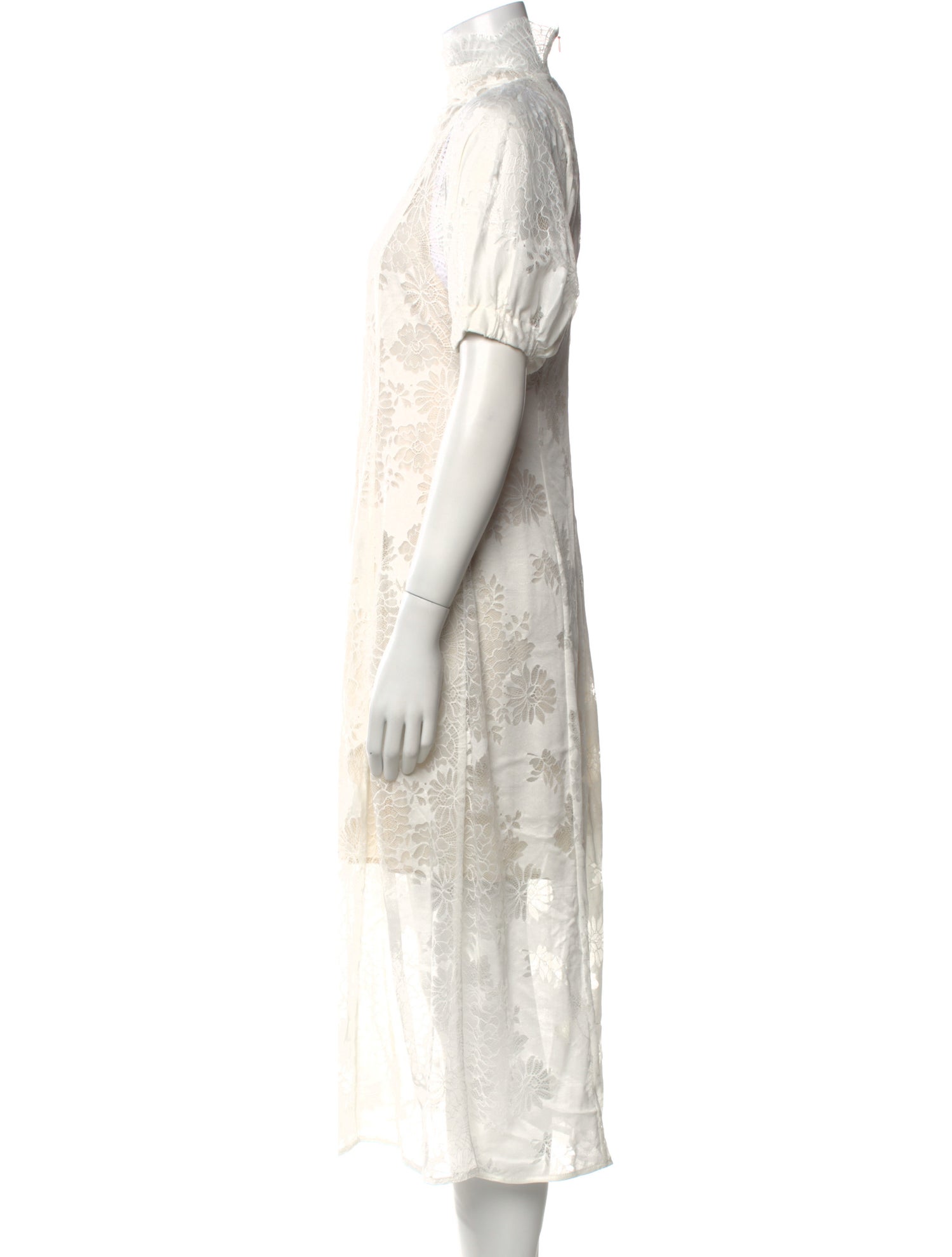 Beaufille Lace Pattern Midi Length Dress