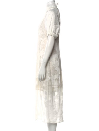 Beaufille Lace Pattern Midi Length Dress