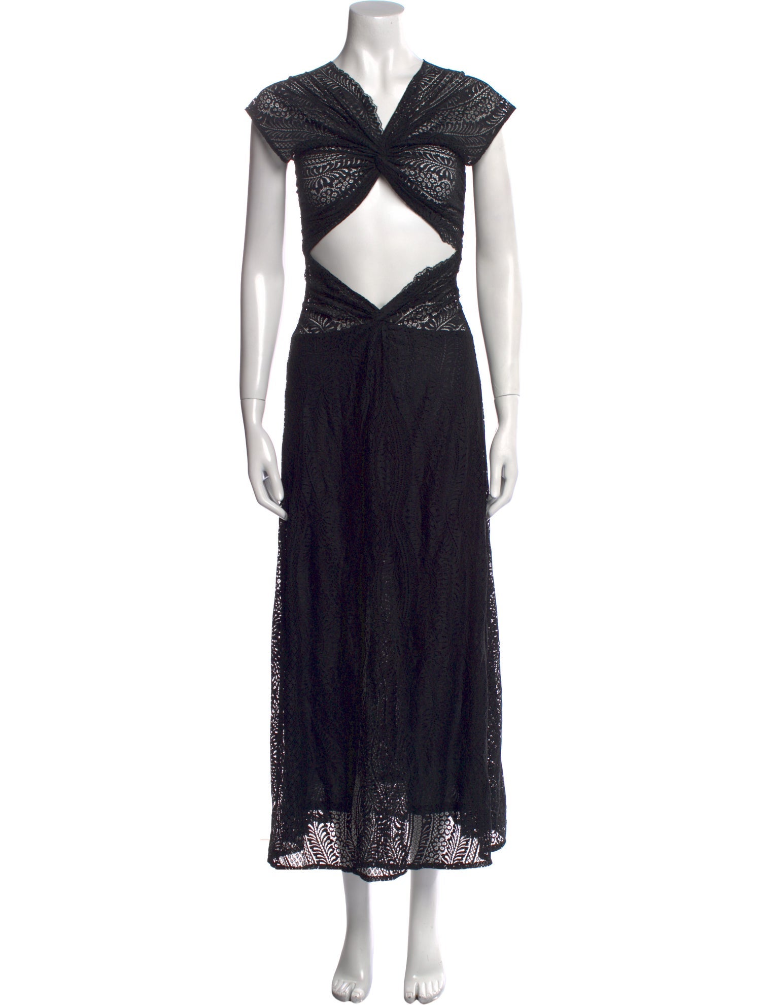 Beaufille Lace Pattern Long Dress