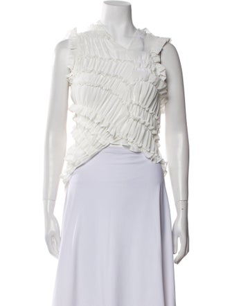 Beaufille V-Neck Sleeveless Crop Top