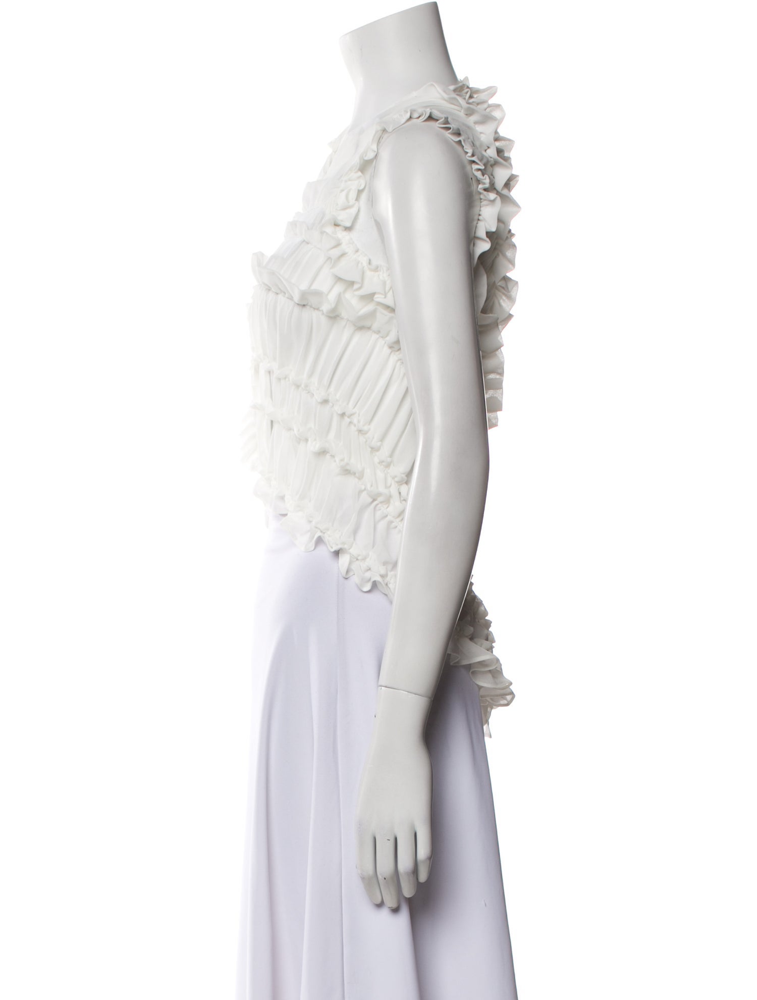 Beaufille V-Neck Sleeveless Crop Top