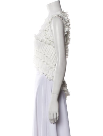 Beaufille V-Neck Sleeveless Crop Top