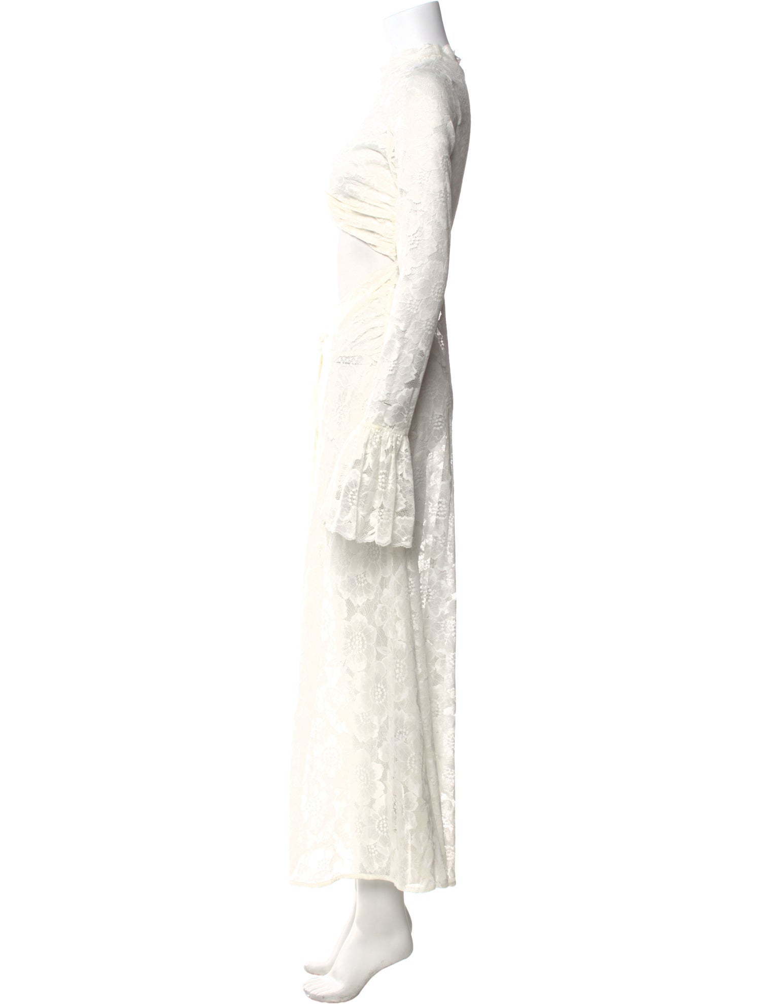 Beaufille Lace Pattern Long Dress