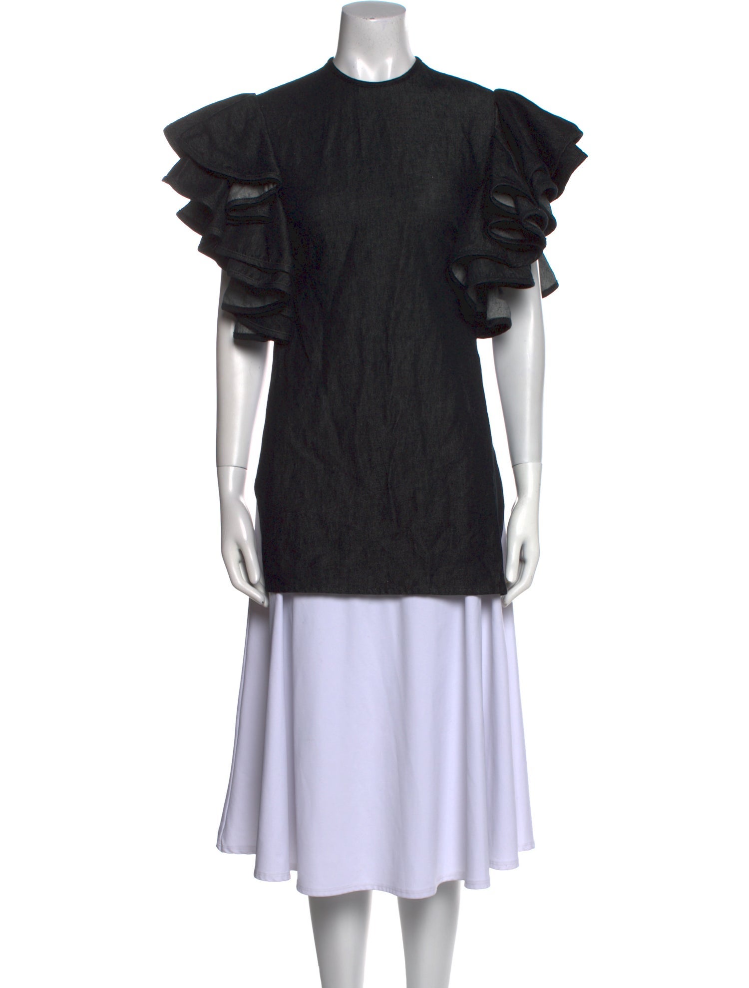 Beaufille Mock Neck Short Sleeve Tunic