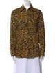 Beaufille Printed Long Sleeve Button-Up Top