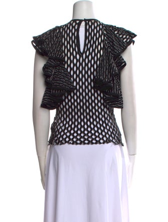 Beaufille Printed Crew Neck Top