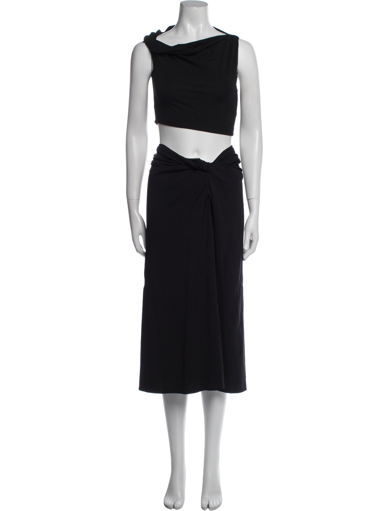 Beaufille Pleated Accents Skirt Set