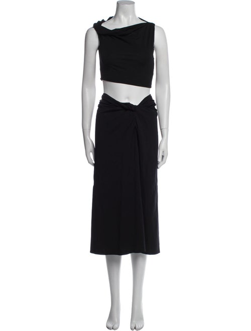 Beaufille Pleated Accents Skirt Set