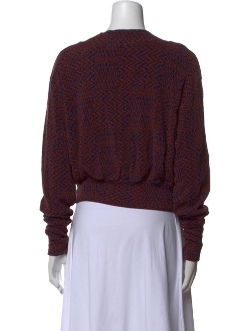 Beaufille Striped V-Neck Sweatshirt