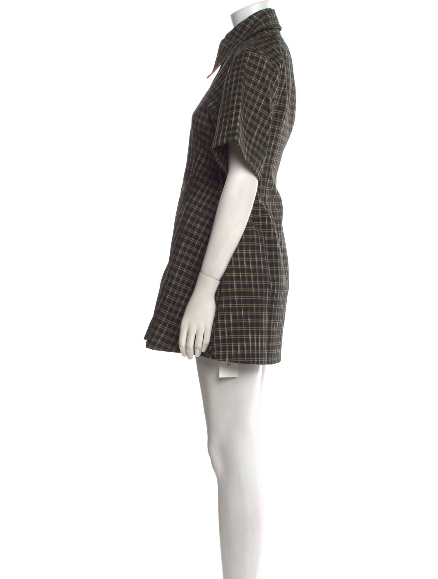 Beaufille Plaid Print Mini Dress w/ Tags