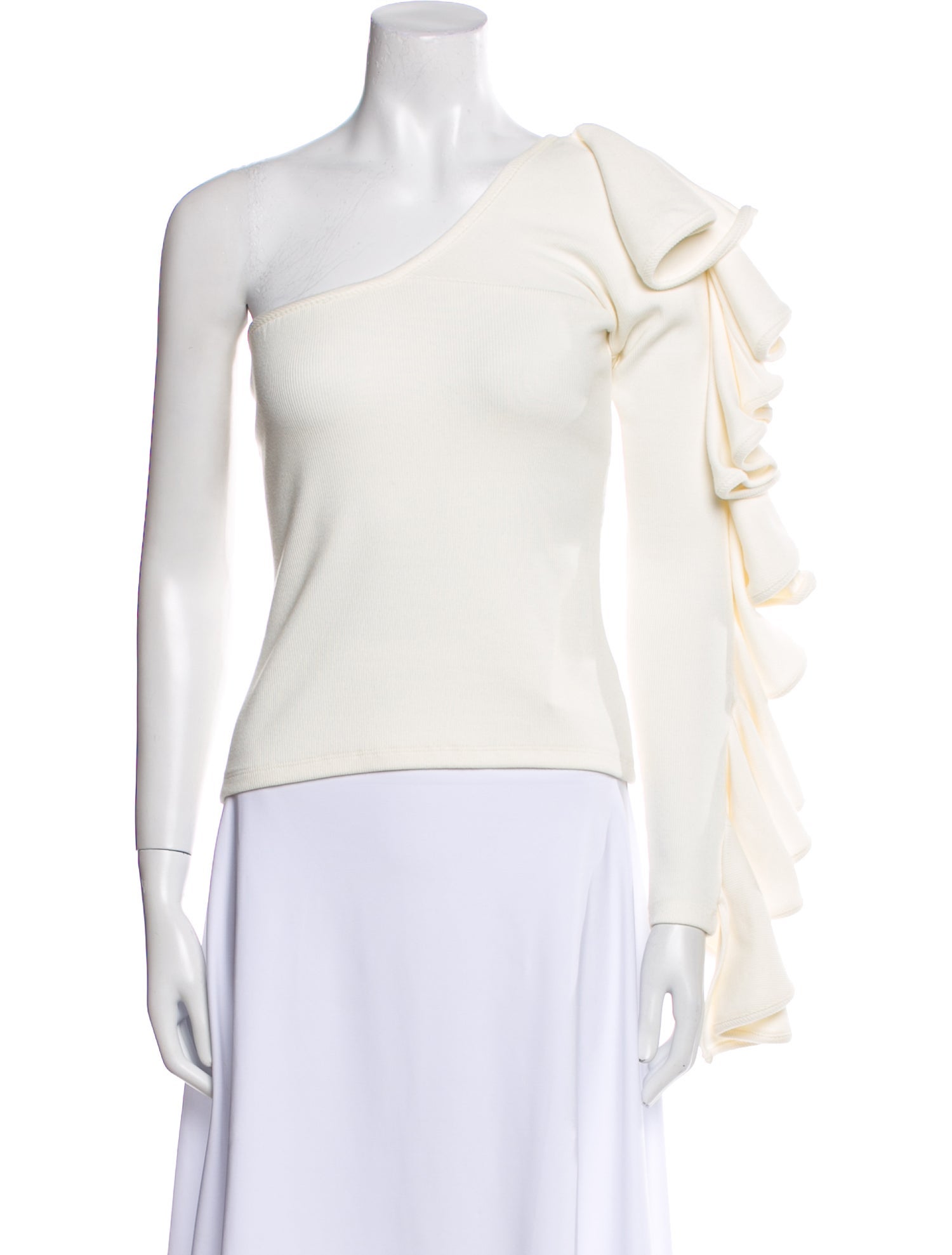 Beaufille One-Shoulder Long Sleeve Top