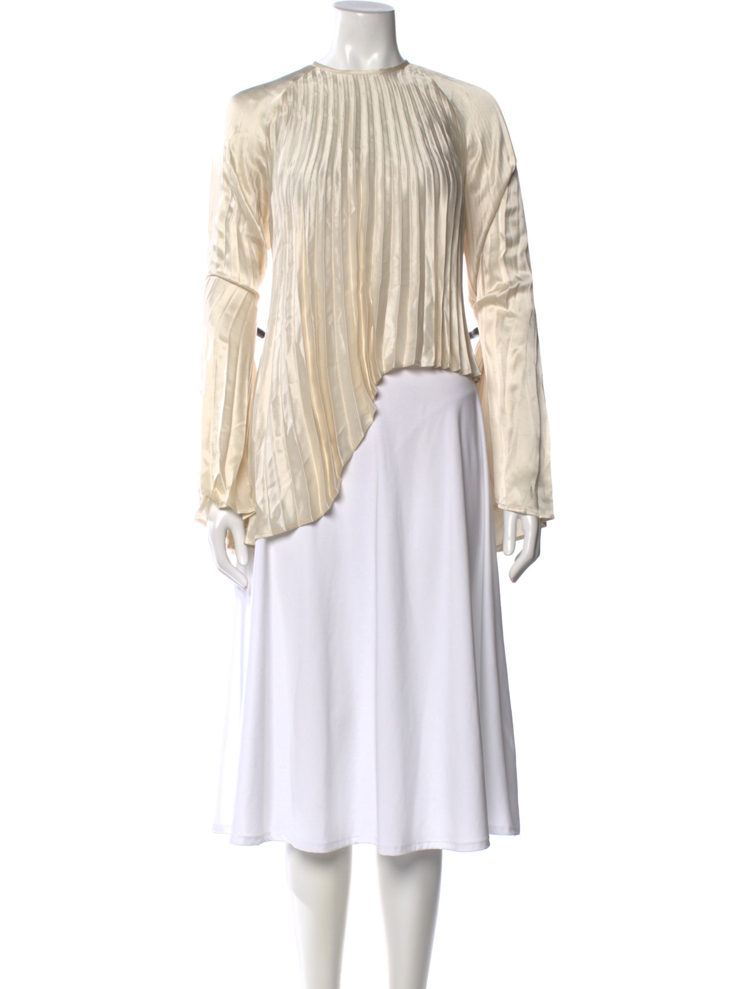 Beaufille Crew Neck Long Sleeve Blouse