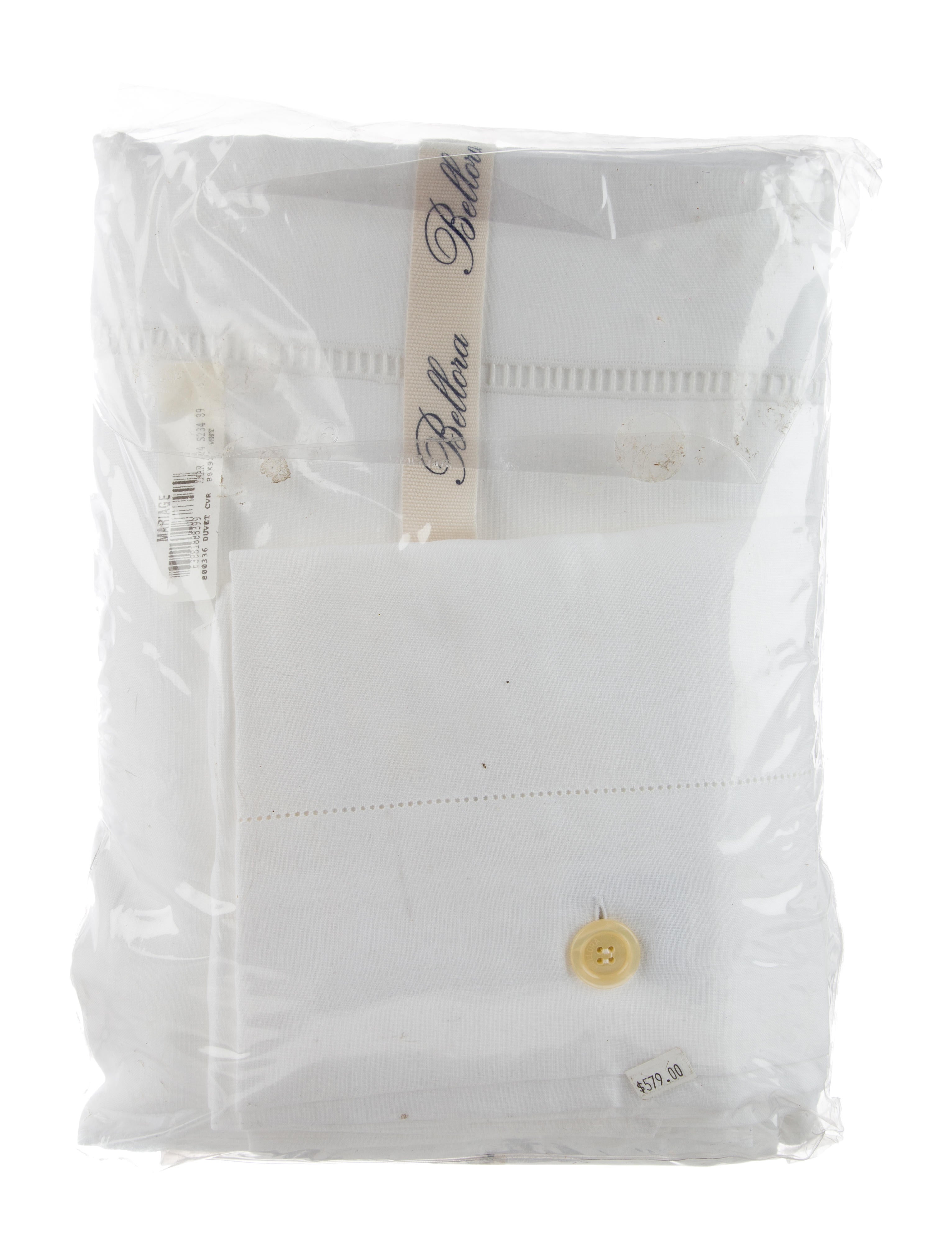 Bedding 3-Piece Bellora Queen Linen Duvet Cover & Sham Set