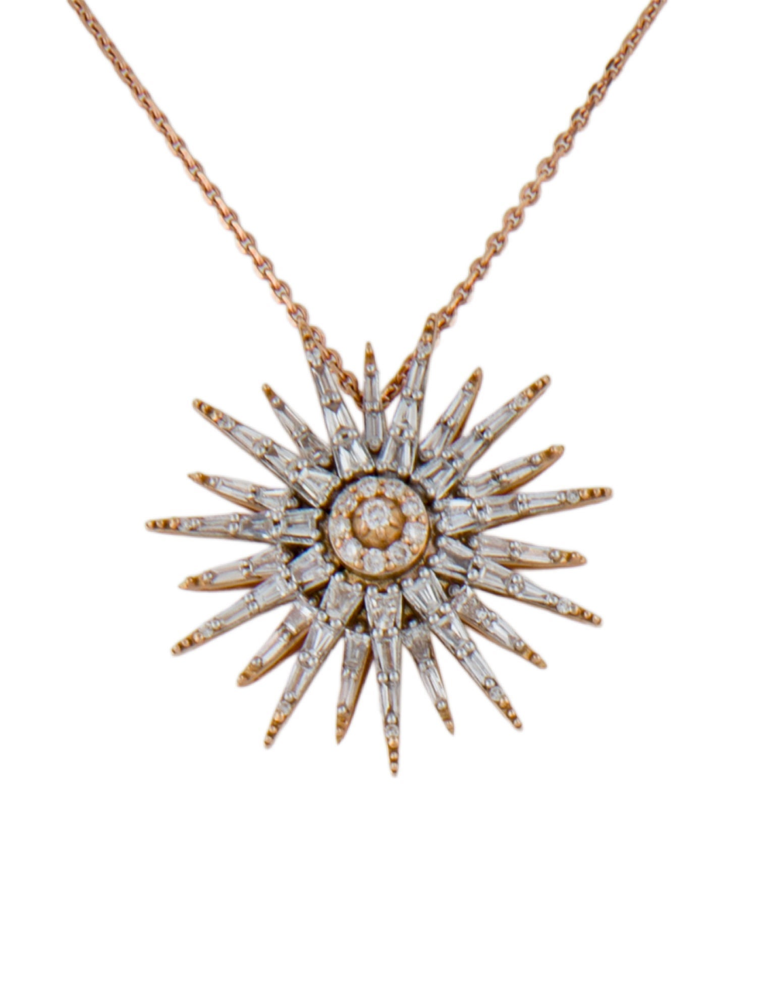 Bee Goddess 18K Diamond Jardin Star Pendant Necklace