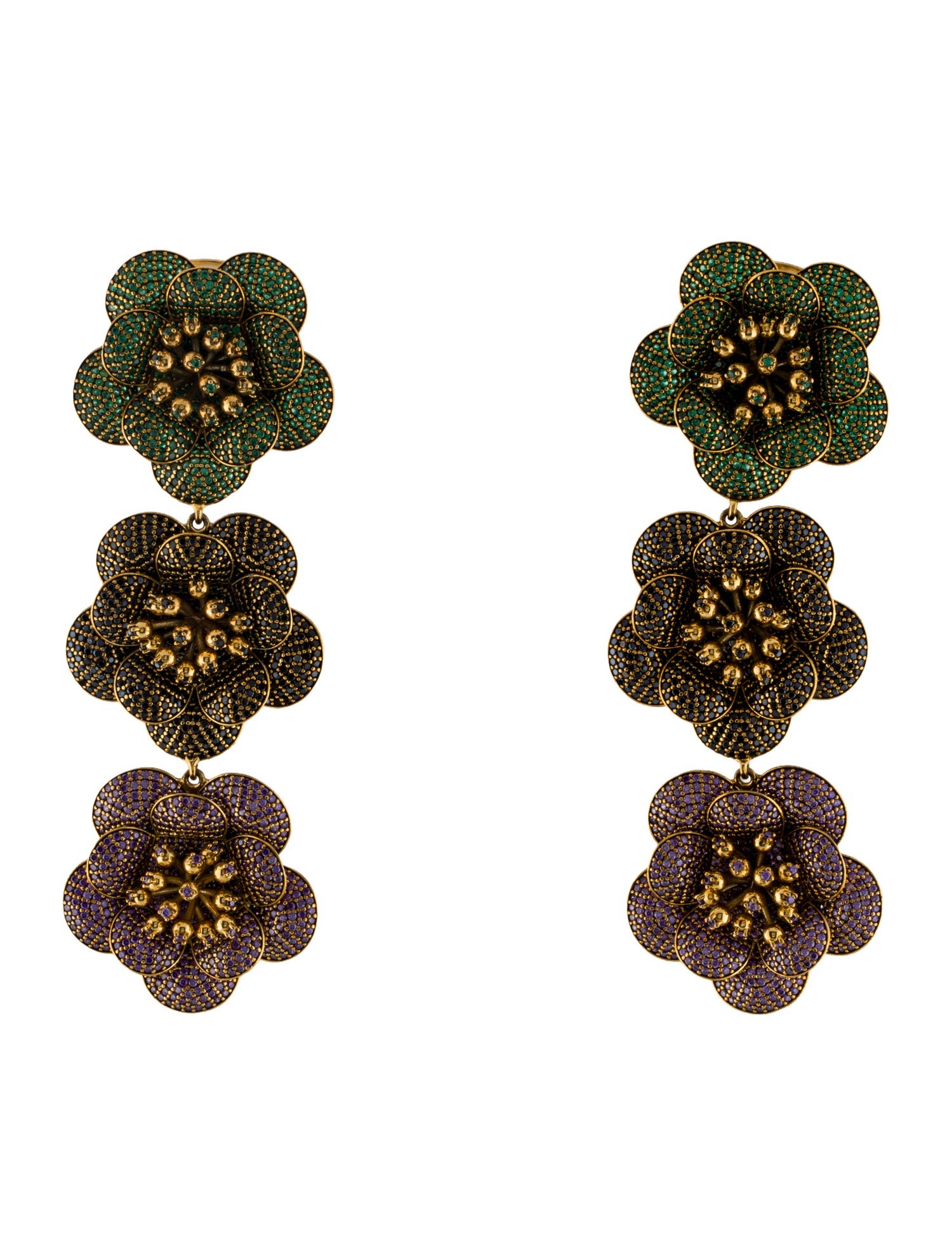 Begüm Khan Crystal Shalimar Drop Earrings