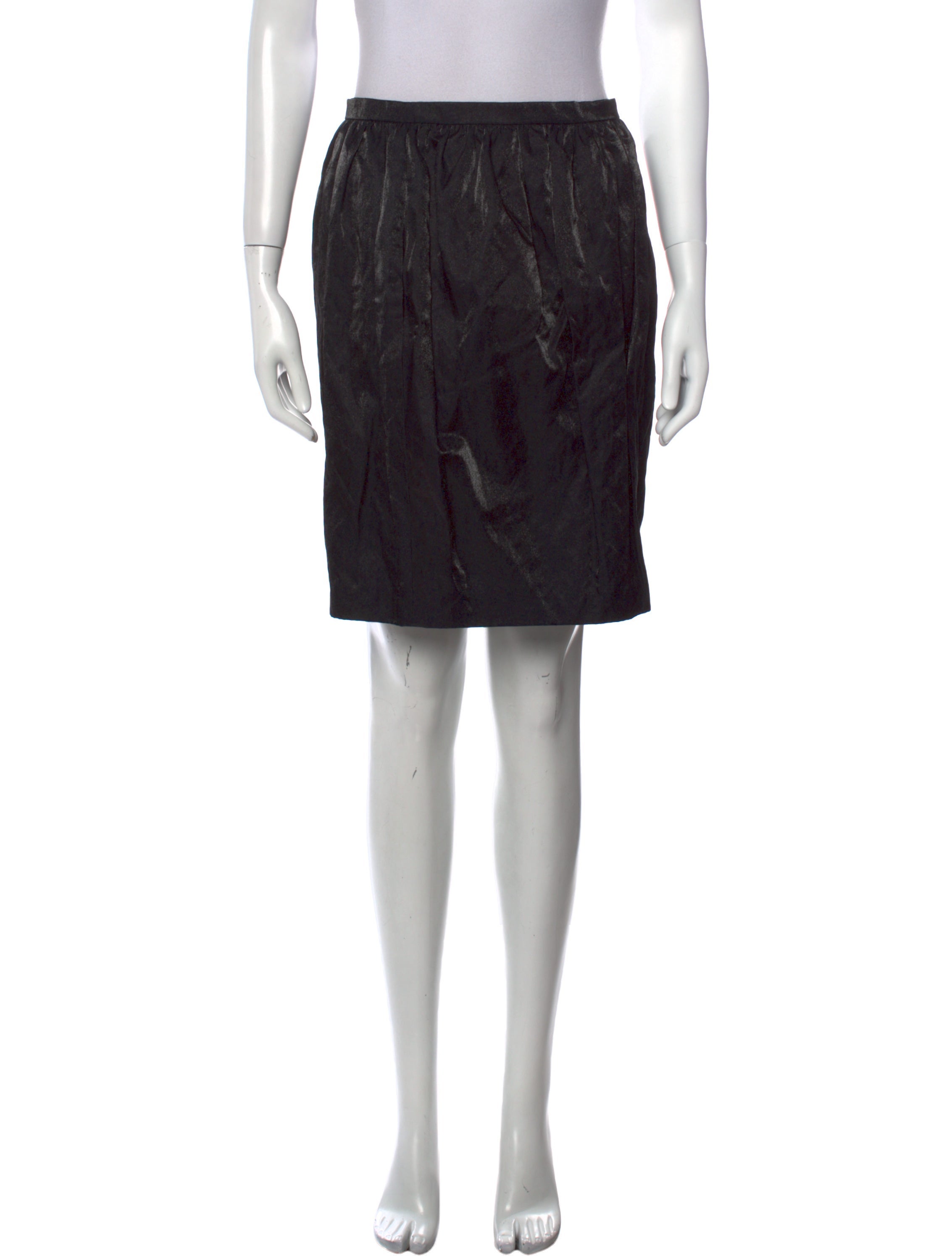 Behnaz Sarafpour Pleated Accents Knee-Length Skirt