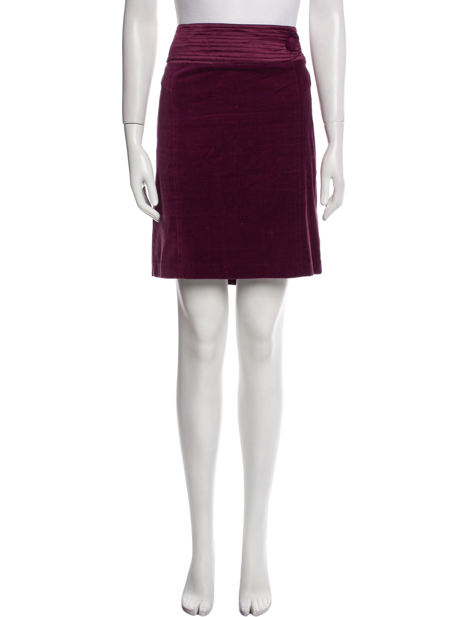 Behnaz Sarafpour Velvet Knee-Length Skirt